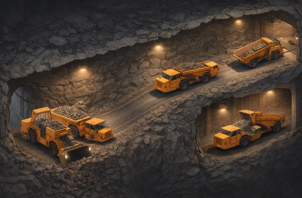 role of underground mining trucks2
