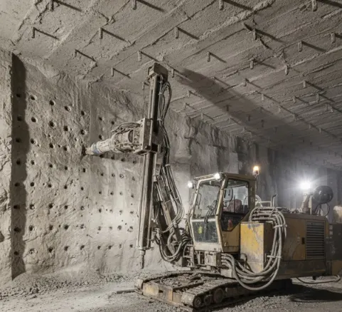 Underground drilling rig operating1