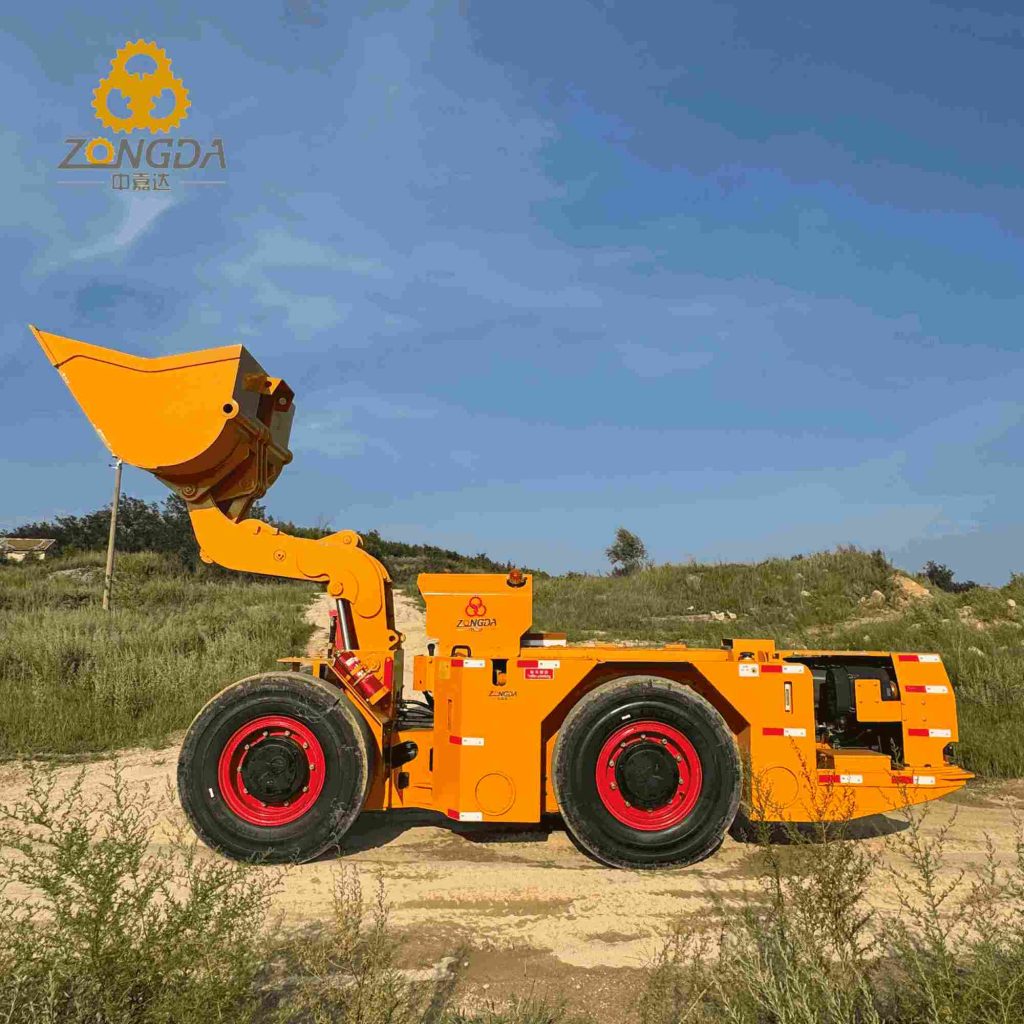 ZDL201 Underground Loader 0.6m³Bucket Volume with 1.2 Ton Tramming Capacity