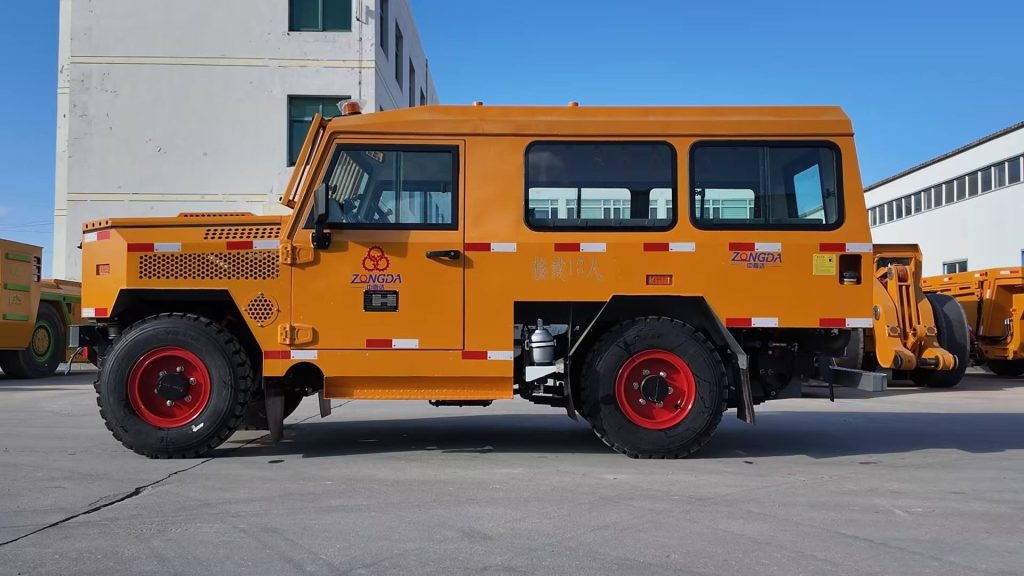TECHNICAL DATA ZONGDA ZDRU‑10 4WD Underground Personnel Carrier for Safe & Efficient Underground Mine Crew Transportation