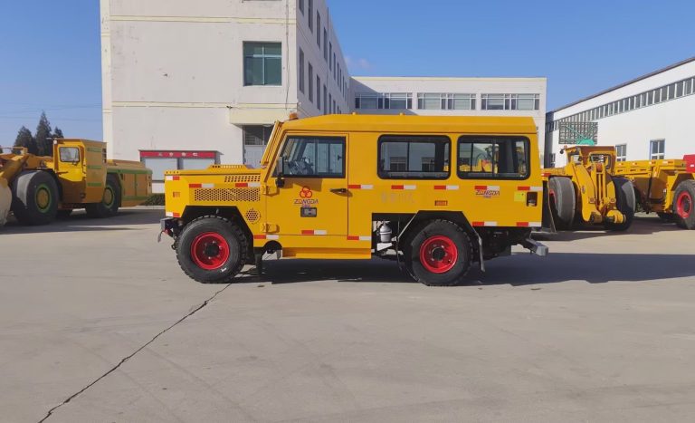 ТЕХНИЧНИ ДАНИ ZONGDA ZDRU-10 4WD подземен превозвач на персонал за безопасно и ефективно подземно транспортиране на минен екипаж