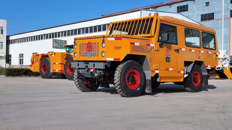 ТЕХНИЧНИ ДАНИ ZONGDA ZDRU-10 4WD подземен превозвач на персонал за безопасно и ефективно подземно транспортиране на минен екипаж