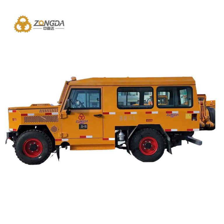 ТЕХНИЧНИ ДАНИ ZONGDA ZDRU-10 4WD подземен превозвач на персонал за безопасно и ефективно подземно транспортиране на минен екипаж