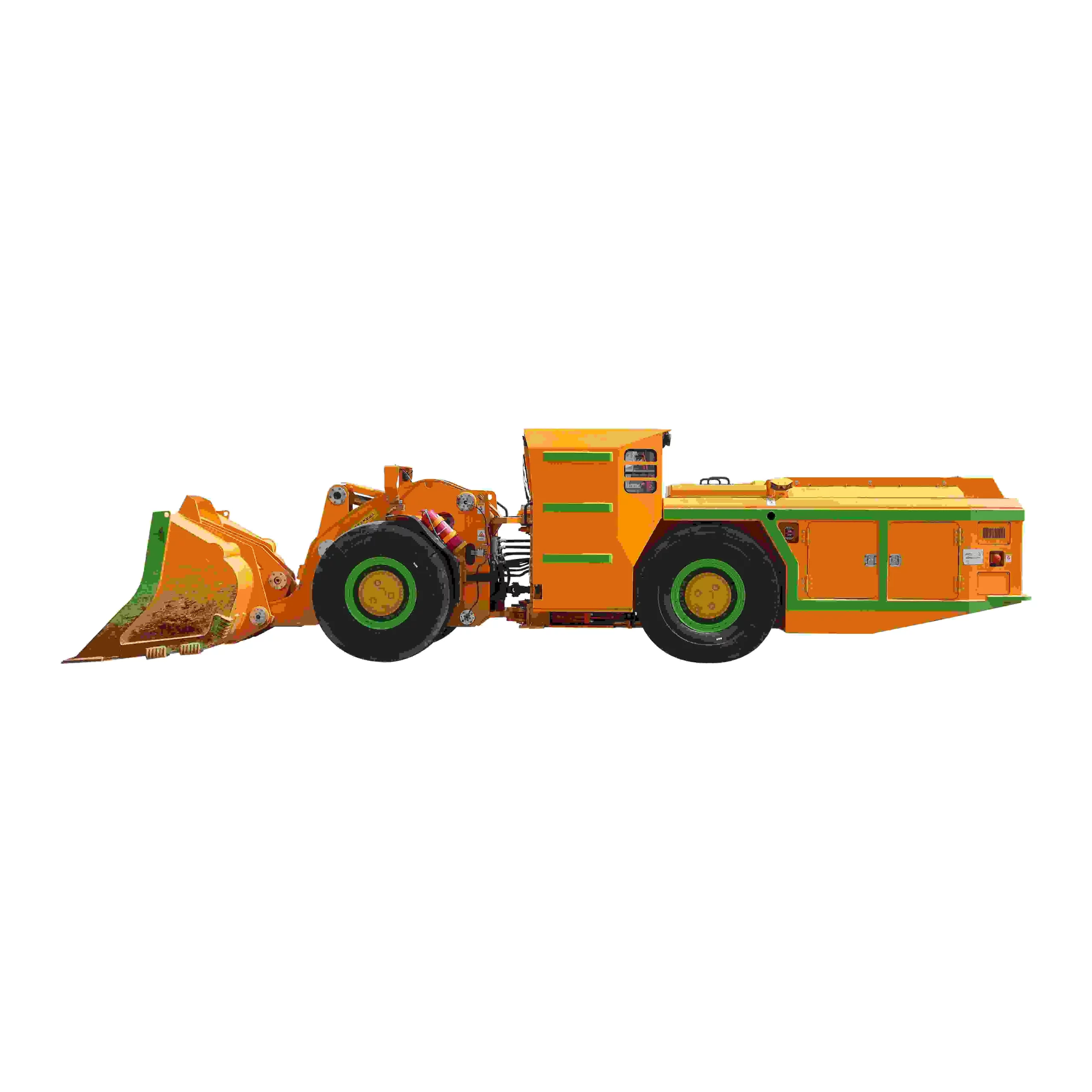 Future hybrid and zero-emission underground mining loader in operation