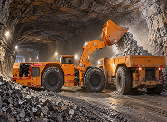 Compact underground LHD loader