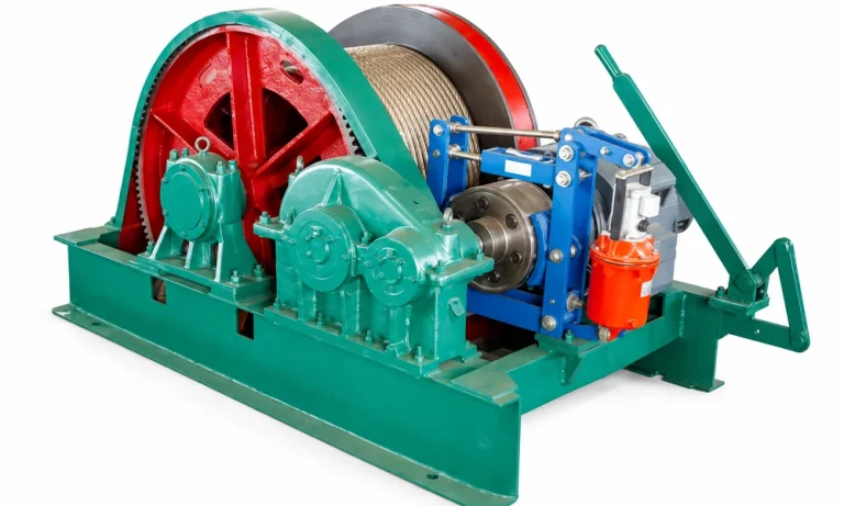 Underground-mine-winch-drum-and-drive-assembly